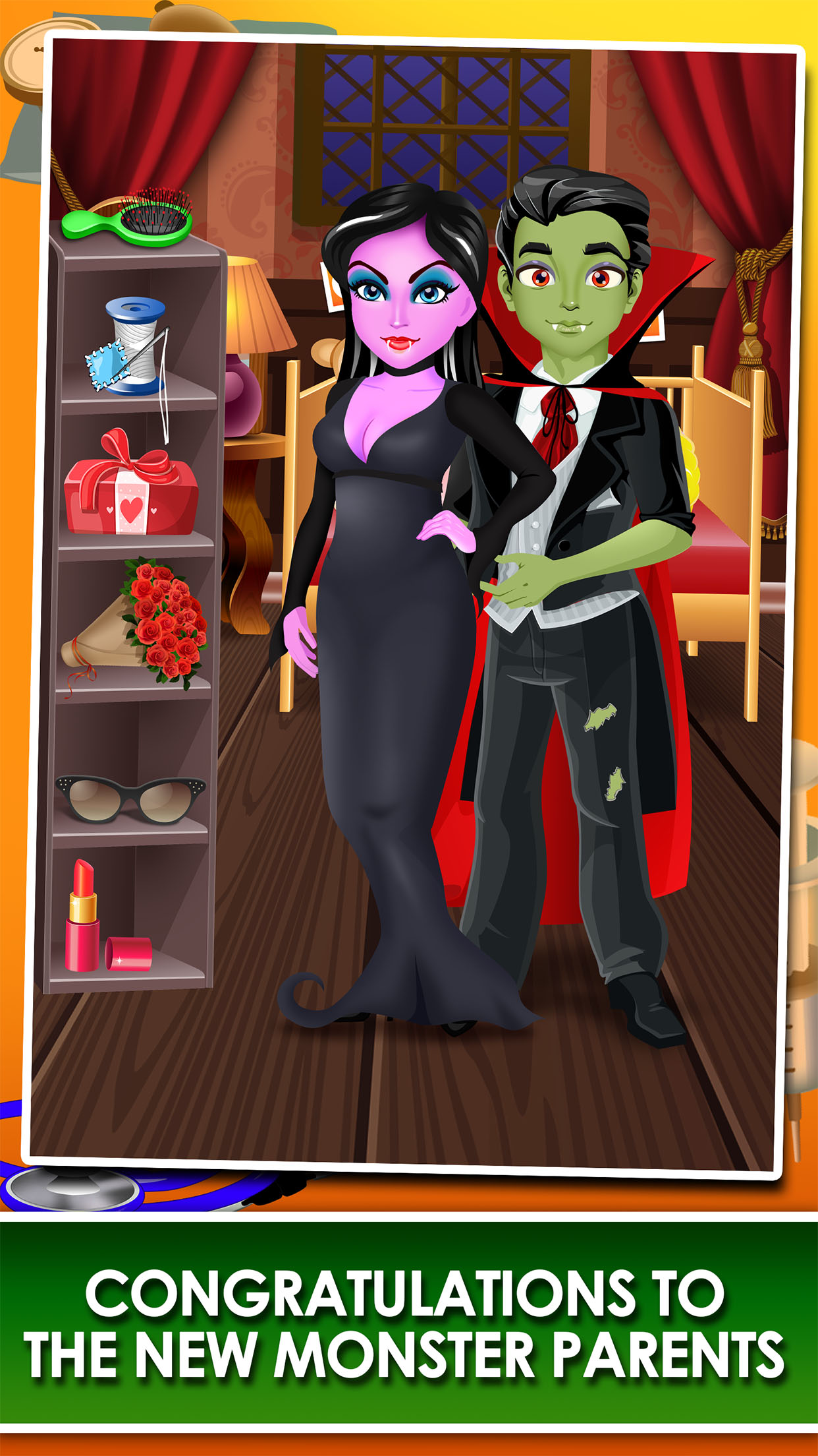 Monster Mommy's Newborn Baby Doctor - my new girl salon & pregnancy make-up games for kids 2 screenshot 5