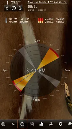 Solunar Calendar - Best Hunting Times and Feeding iPhone image 1
