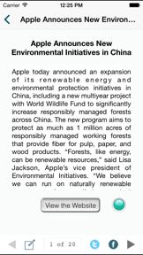 Simple RSS Reader screenshot