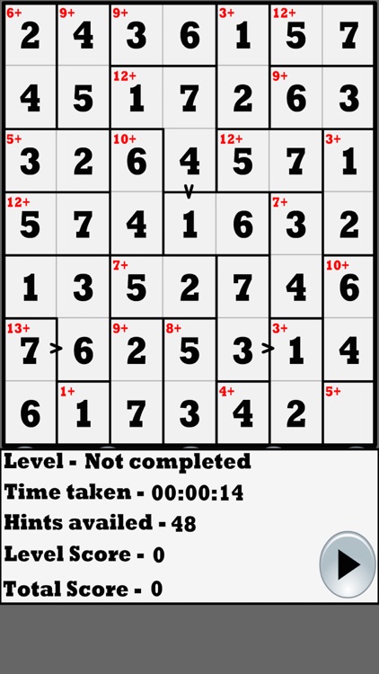 Greater than Killer-Sudoku