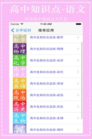 高中知识点总结大全-语文 screenshot 2