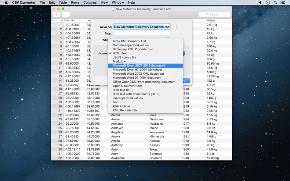 #1. CSV Converter (macOS) 由: geheimwerk.de