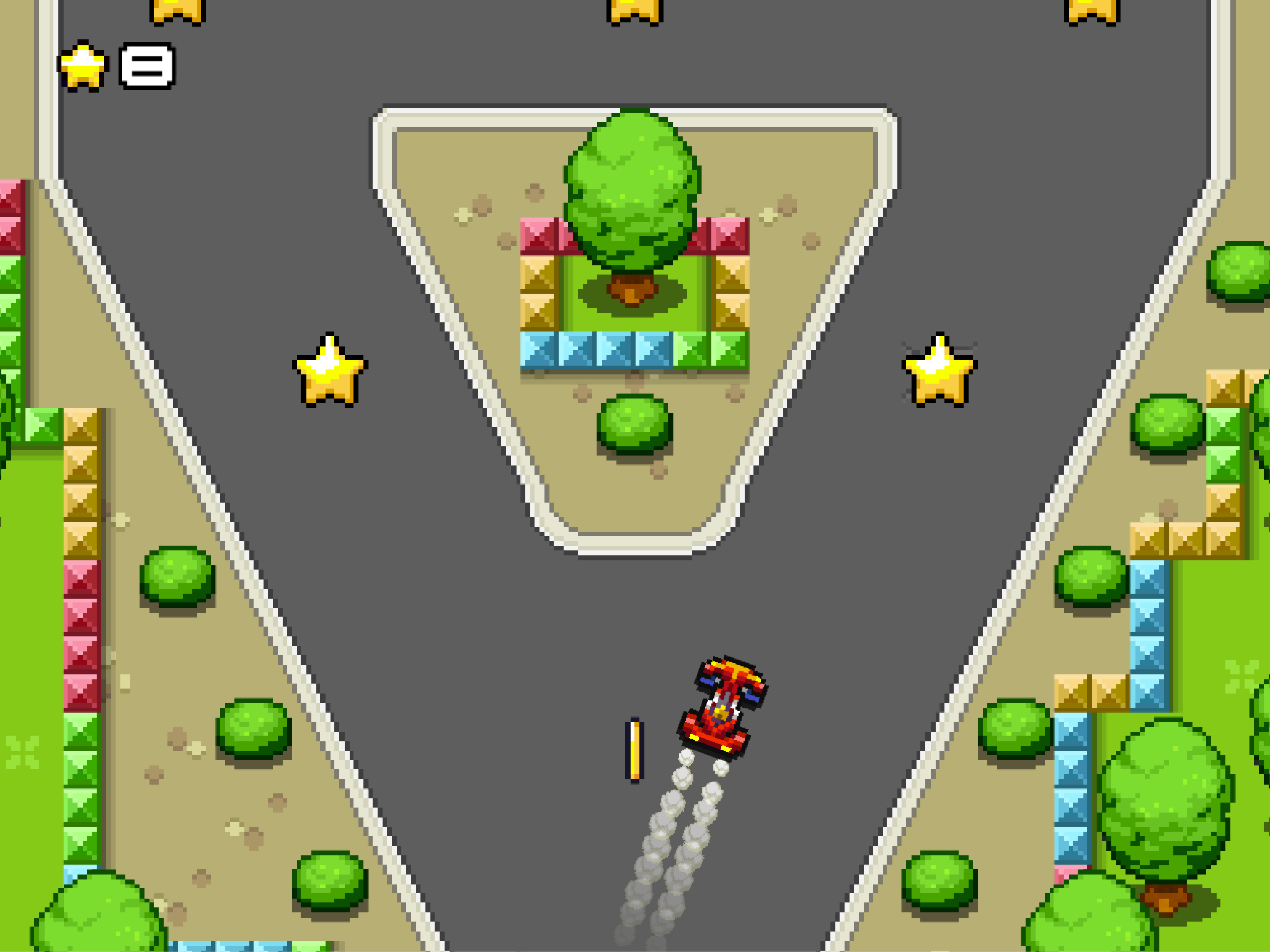 Pixel Car-Twists And Turns