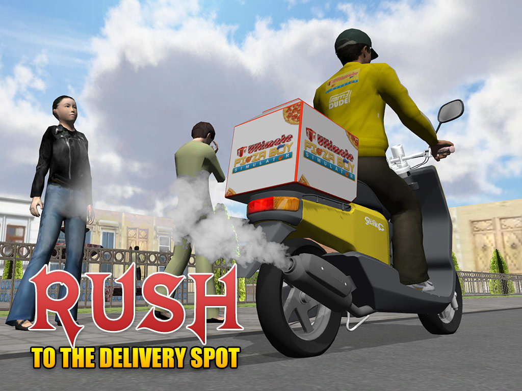 3D Ultimate Pizza Boy Simulator - Crazy motor bike rider and parking simulation adventure game screenshot 7
