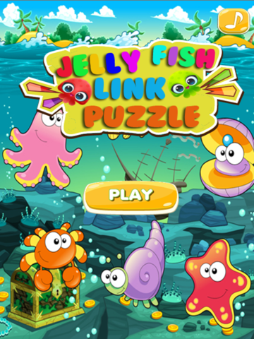 Jellyfish Cute Match Link Mania Soda Saga : 2d Puzzle Game iPad screenshot