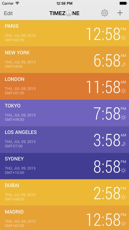 TimeZone + World Clock
