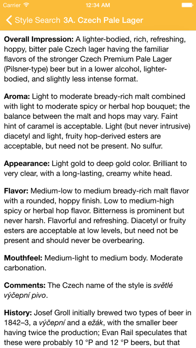 BJCP 2015 iPhone screenshot 5 - Food & Drink app