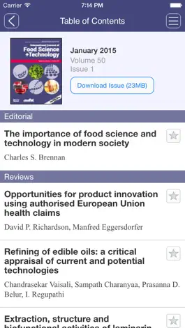 Game screenshot International Journal of Food Science and Technology mod apk