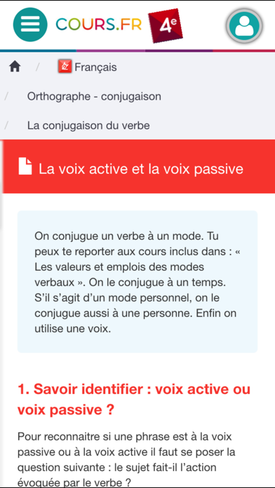 Screenshot #3 pour Cours.fr 4e