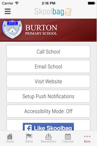 Burton Primary School - Skoolbag screenshot 4