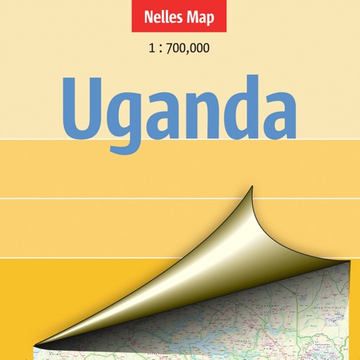 Uganda. Tourist map. icon