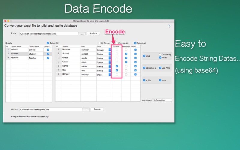Screenshot #3 pour DataConvertor for Excel Lite