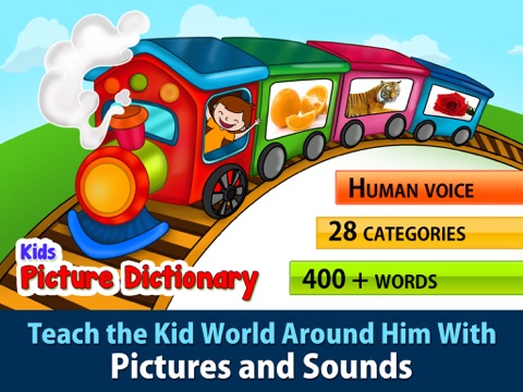 Kids Picture Dictionary, Interactive talking vocabulary for children to know first words