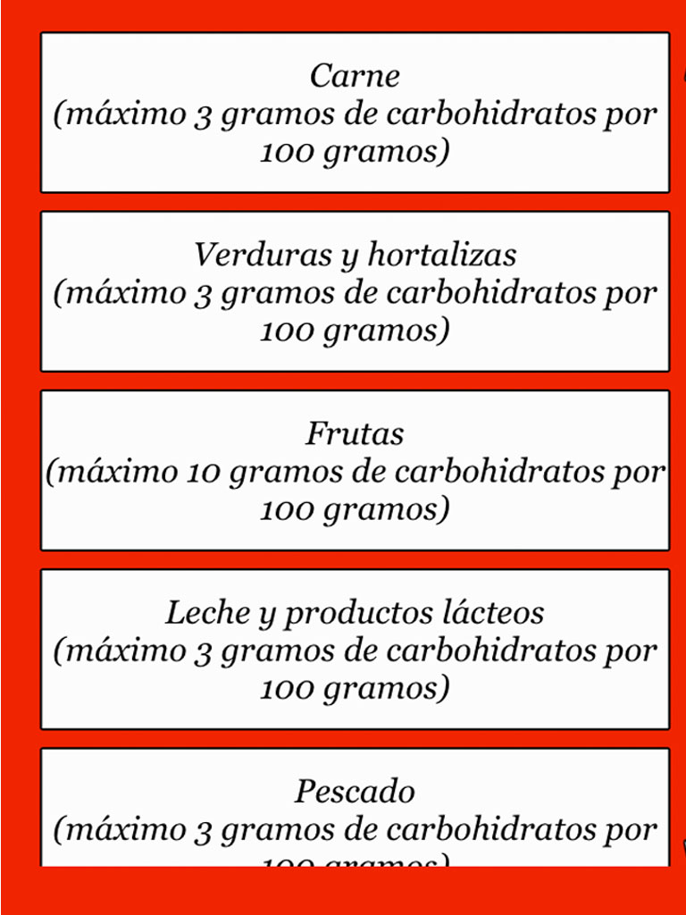 Dieta Low Carb - Lista: Alimentos con pocos carbohidratos screenshot 8