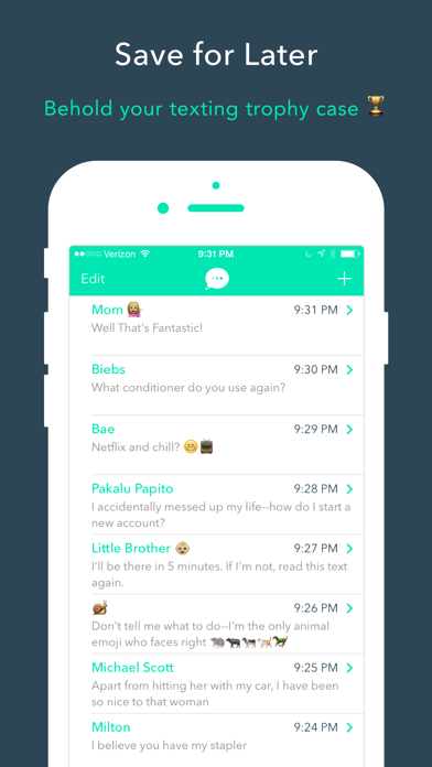 Threads - SMS generator iPhone screenshot 4 - Entertainment app