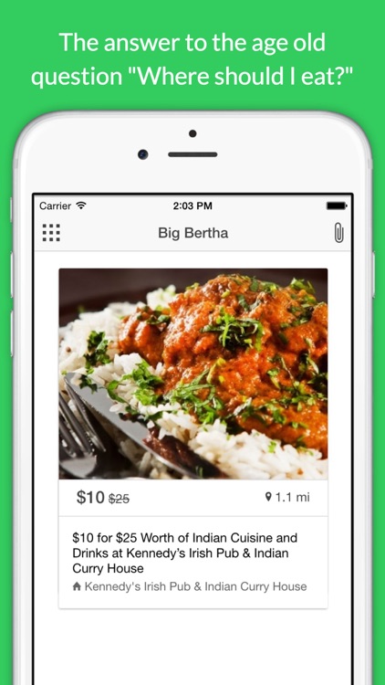 Big Bertha - Restaurant Deals