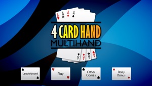 4 Card Hand Poker - Multihand screenshot #1 for iPhone