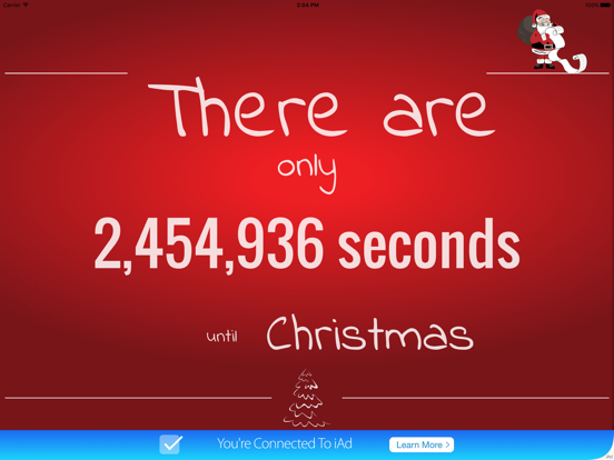 Christmas Countdown iPad screenshot