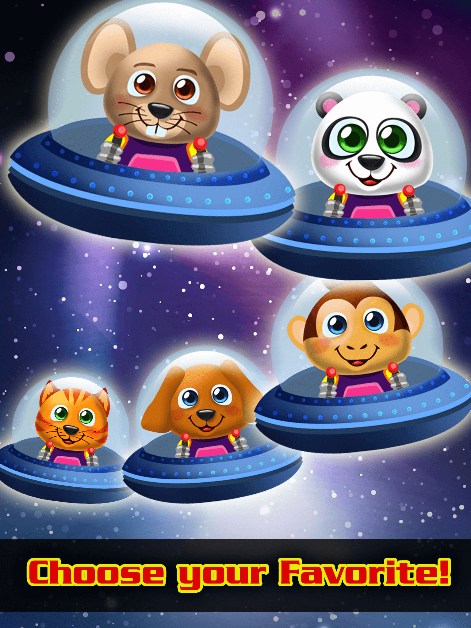 Animal Galaxy Escape Aliens Space Invaders Bubble Shooter Game screenshot 8