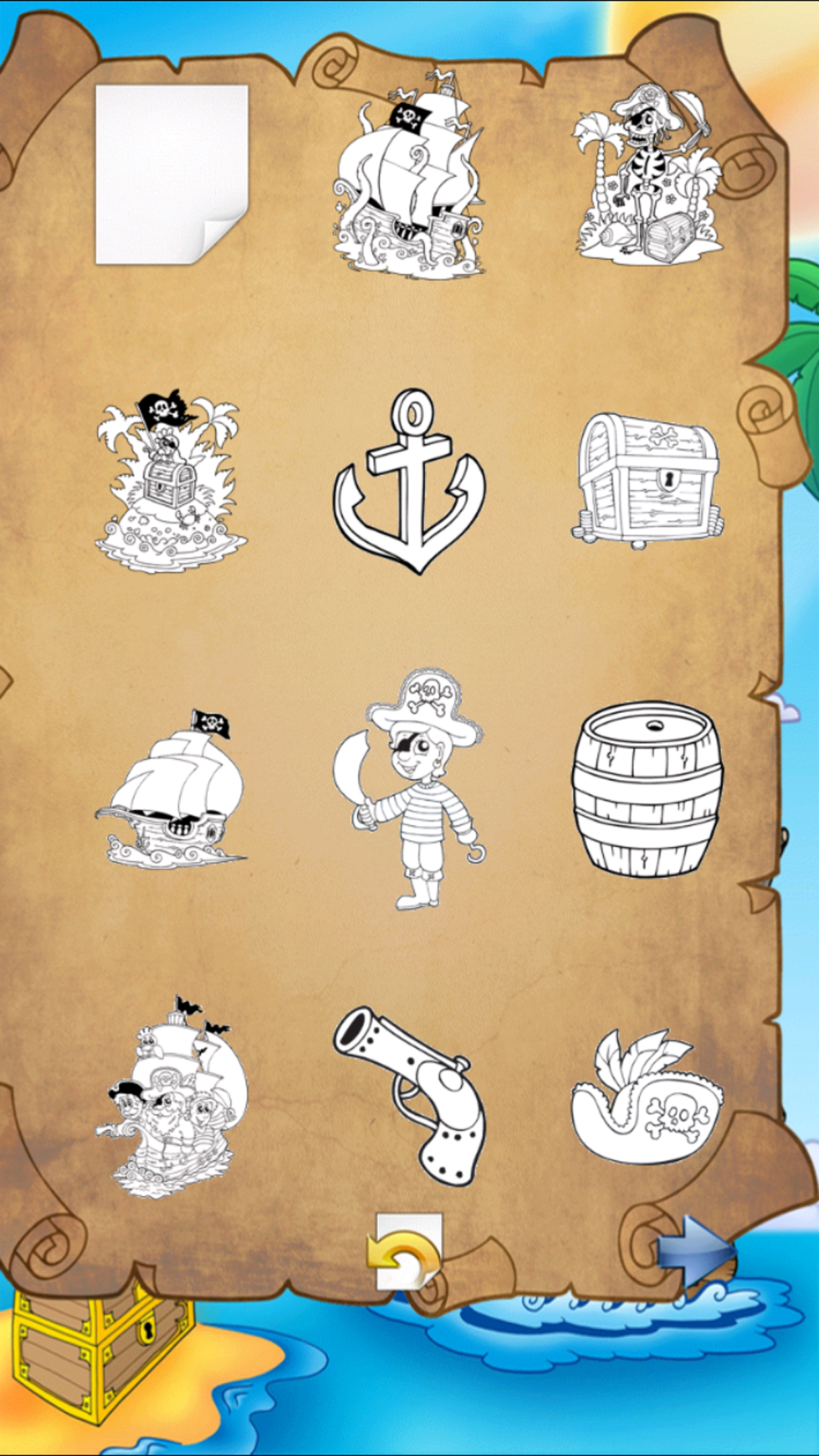 Pirate Coloring Book Free