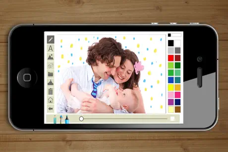 Write and draw in photos