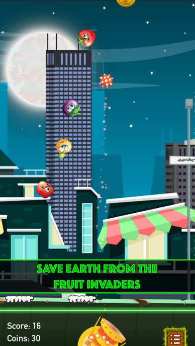 Screenshot #2 pour Fruit Invaders - Shoot Fruit. Save Earth. Big Fun.
