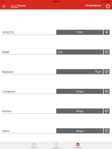 Thomson Multiroom System iPad screenshot 4 - Music app