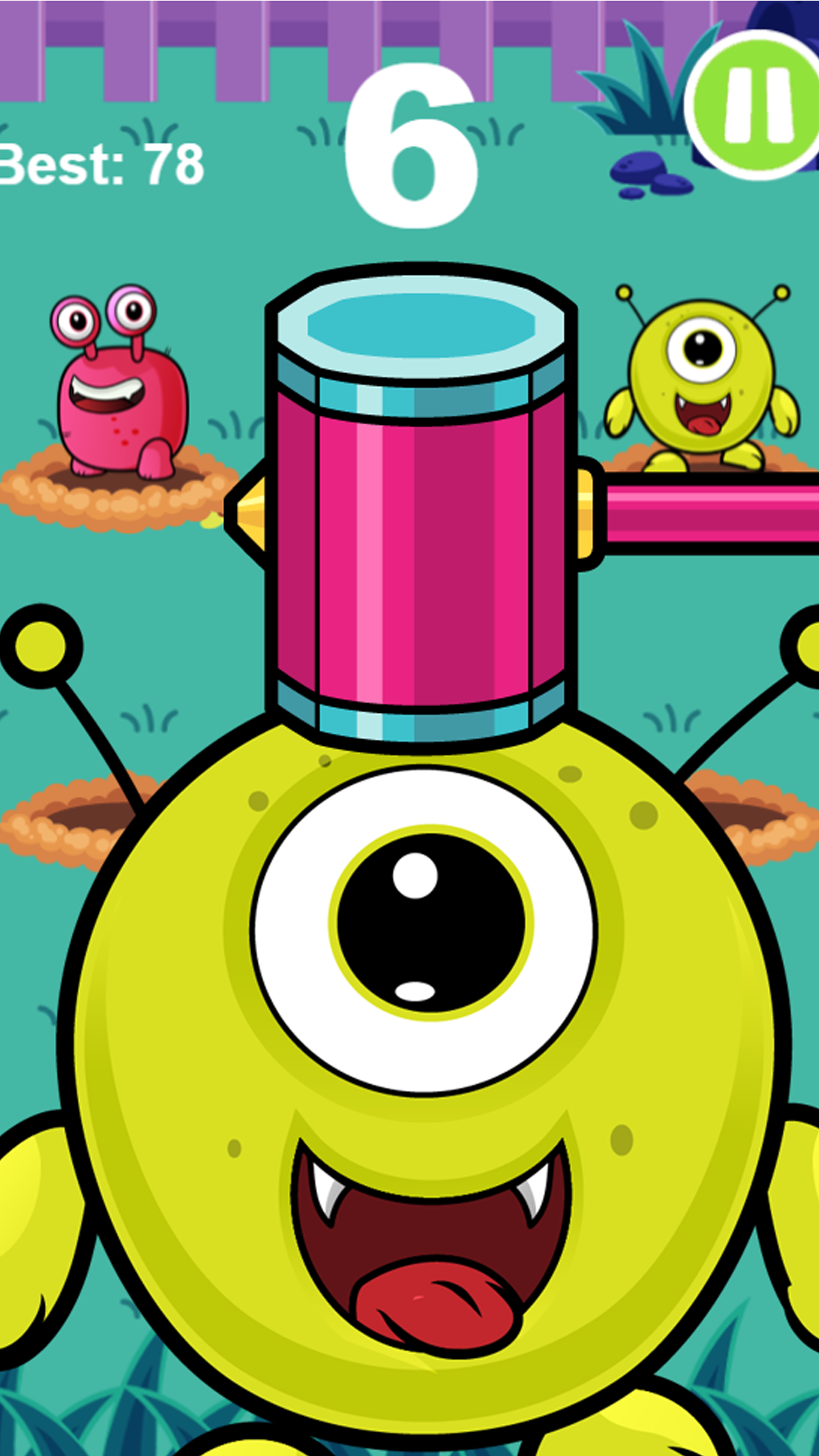 Whack An Alien Mole Invader - Smash The Cute Miner Invaders From Mars!