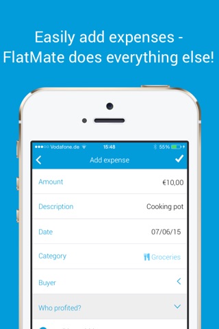 FlatMate - Easily split flat share costs screenshot 2