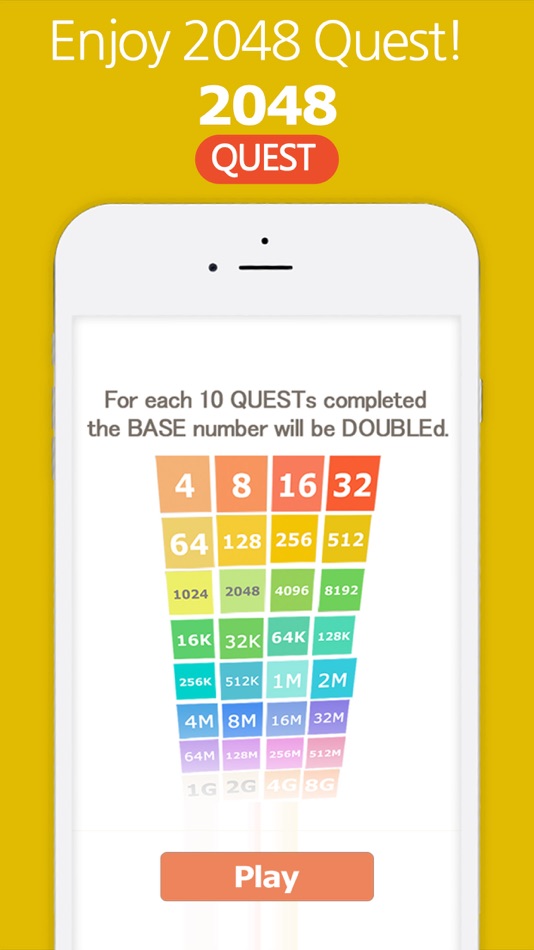 #2. 2048 Quest! (iOS) By: GameZen, Inc.