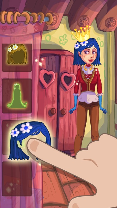 王女ラプンツェルをドレスアップ - 無料ドレスアップ女の子のための王女ゲーム「美容院人形」のおすすめ画像2