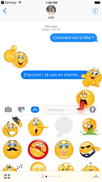 Screenshot #1 pour Pro Emoji pour iMessage