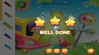 ABC Tracing Letters Cursive Handwriting Practice iPhone screenshot