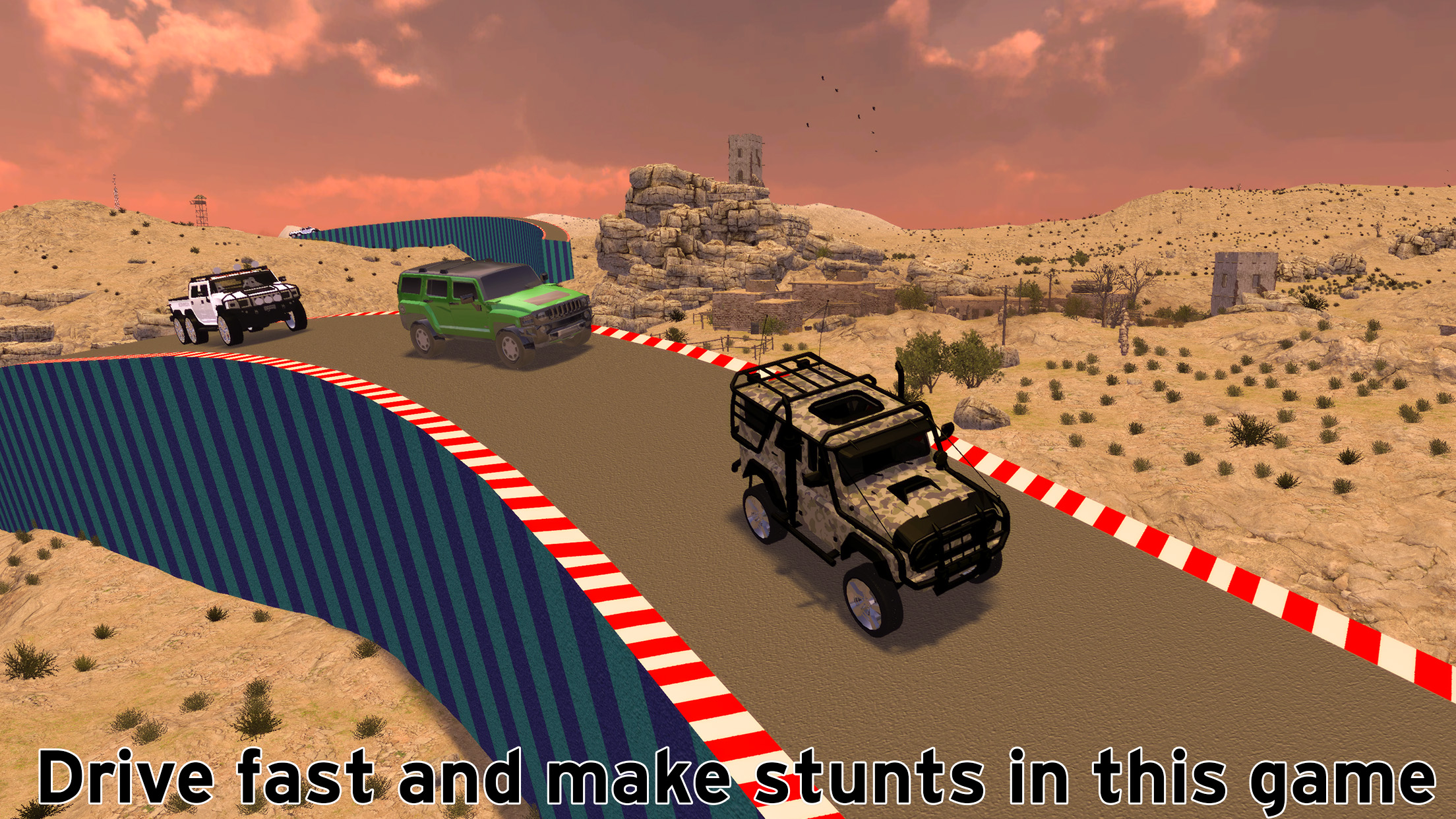 Desert Off-road Jeep Racing 3D Mountains Climb screenshot 5