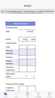 financial statements iphone screenshot 2