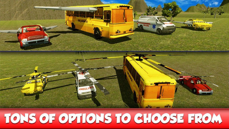 Flying School Bus Simulator: Extreme Flight Pilot screenshot-3