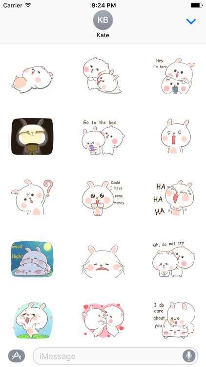 Bear And Rabbit Sticker