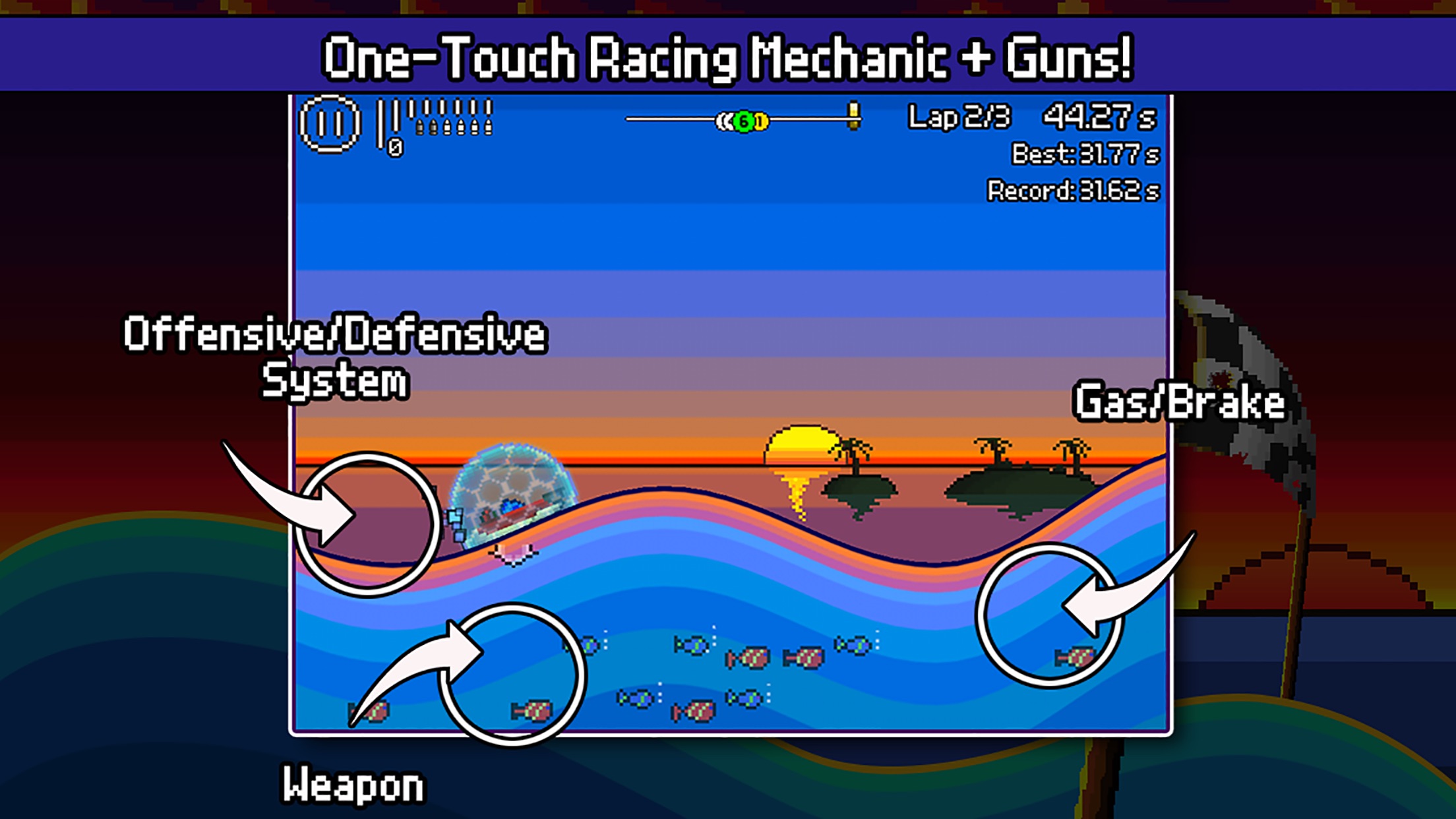 Screenshot do app Pixel Boat Rush