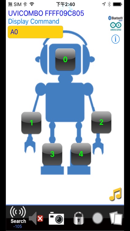 BLE control for Arduino