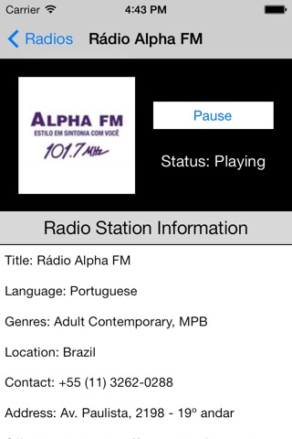Brazil Radio Live Player (Brasília / Portuguese / português / Brasil rádio)のおすすめ画像3