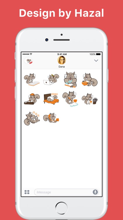 Happy Squirrel stickers by Hazal