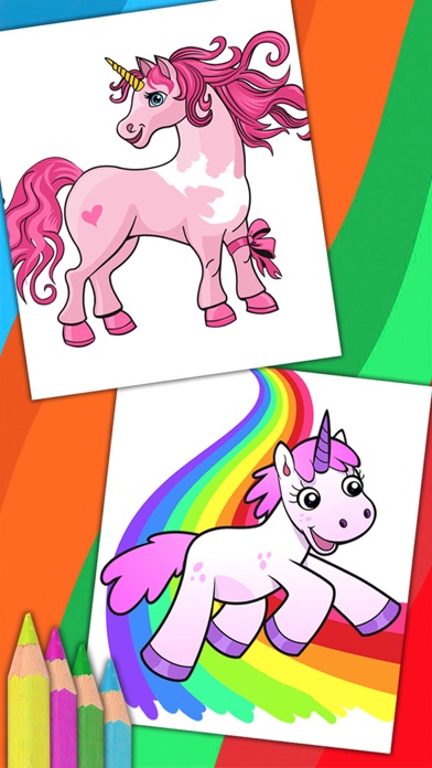 Screenshot #3 pour Unicorn & pegasus pages à colorier