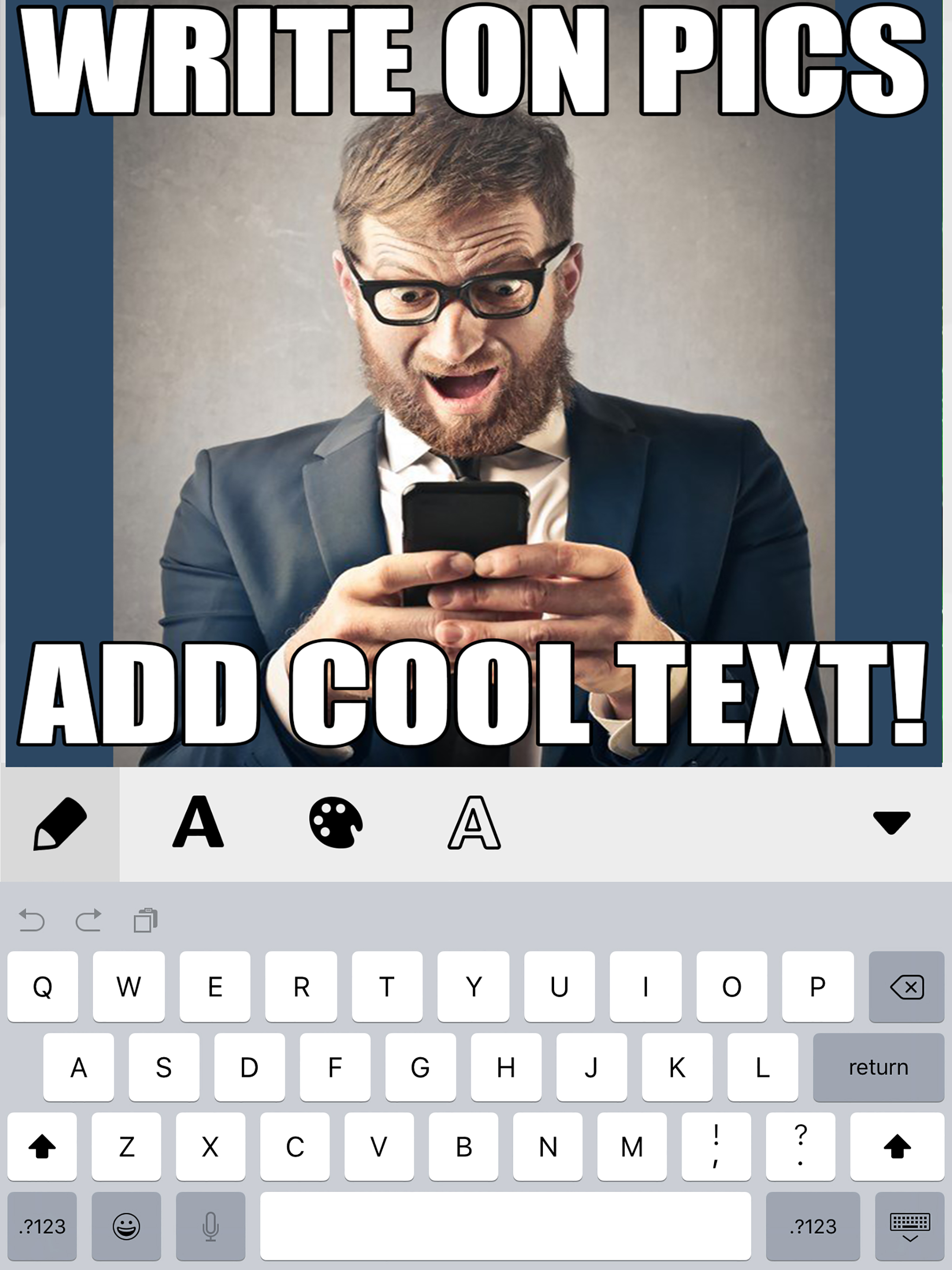 Meme Generator - Text on Photo Montage Maker to Write Cool Captions and Quotes for Viral Pics
