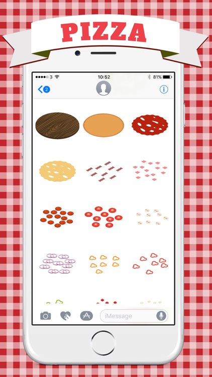 Pizza Maker & Builder - Stickers Pack for iMessage