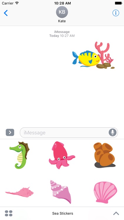 Coral Reef Sea Life Stickers For iMessage
