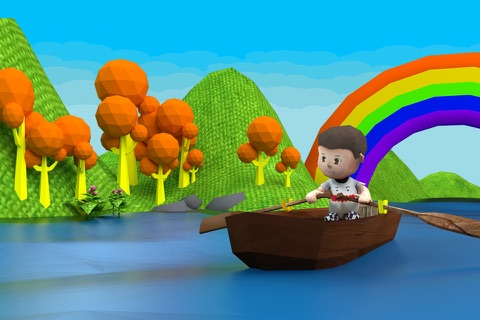 Row Your Boat - 3D Nursery Rhyme For Kids screenshot 4