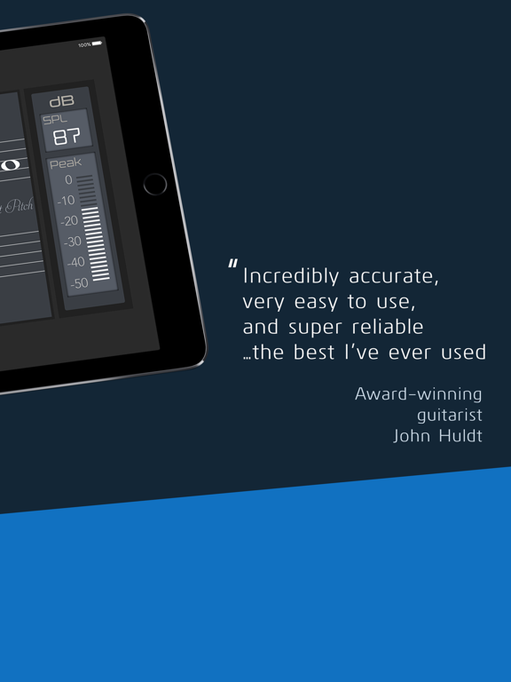 VITALtuner Pro - Only the best tuner iPad screenshot 2 - Music app