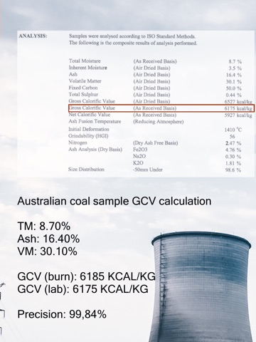 Burn Coal Calorific Value Calculator screenshot 2