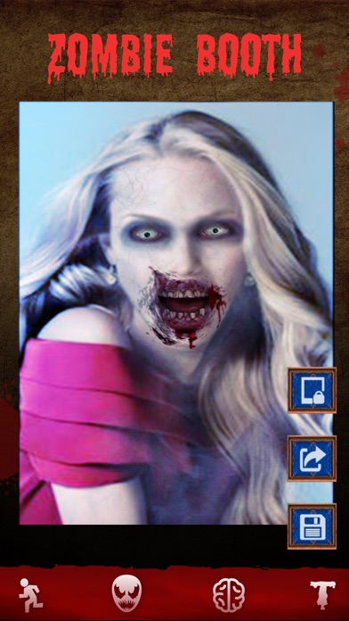 Screenshot #1 pour Zombie Games - Face Makeup Cam