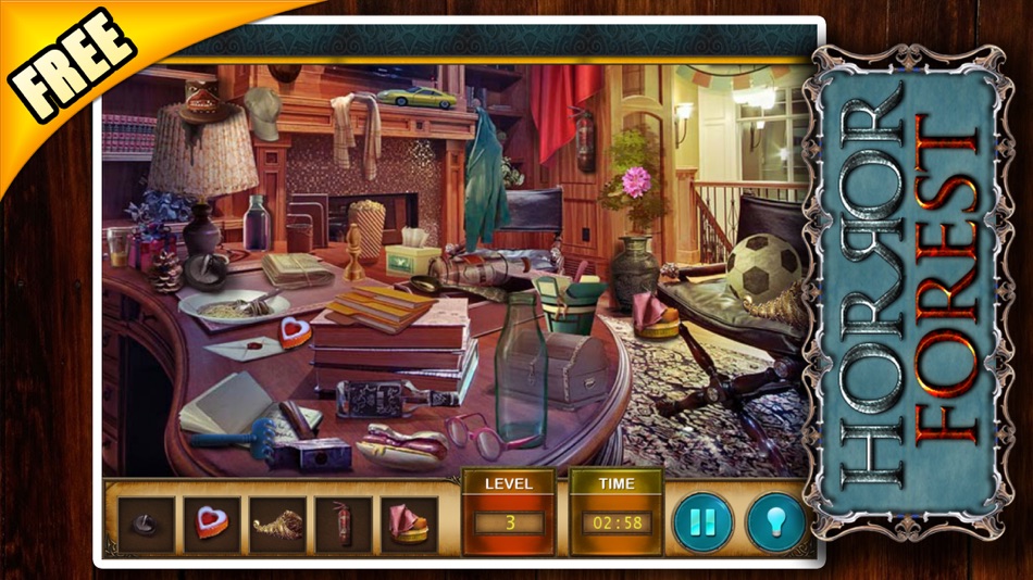 #4. Horror Forest Free Search Find hidden Objects Game (iOS) By: Ajaysinh Jadeja